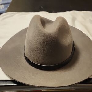Classic Gray Fedora with Black Band